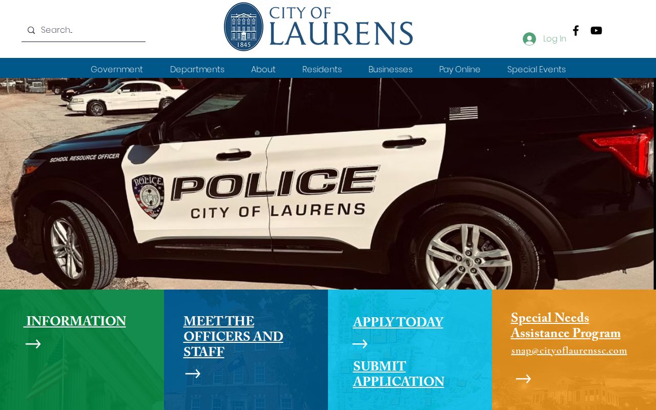 Laurens city warrant and police department reference